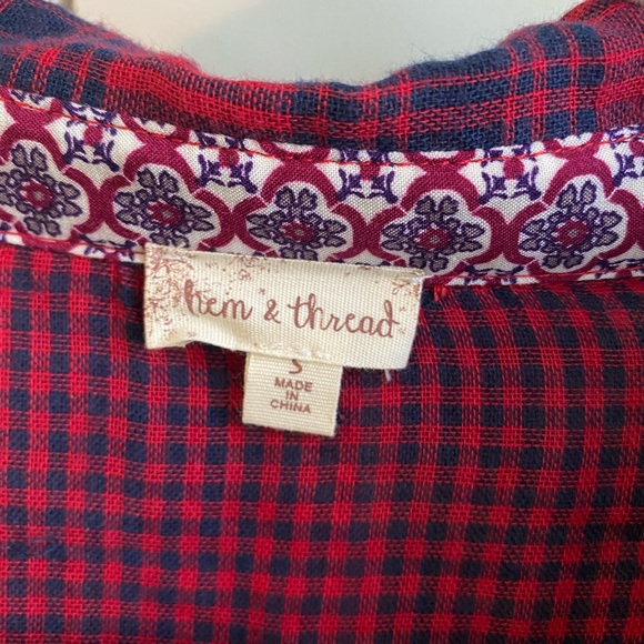 Festive plaid flannel dress. - Picture 3 of 3